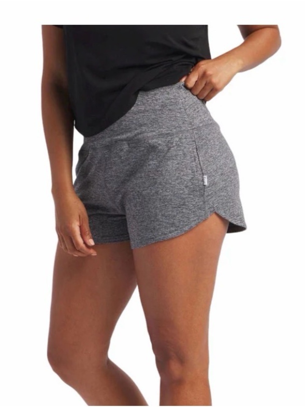 Feat Flow Tech Roam 2" Short Heather Gray Women's Size Small